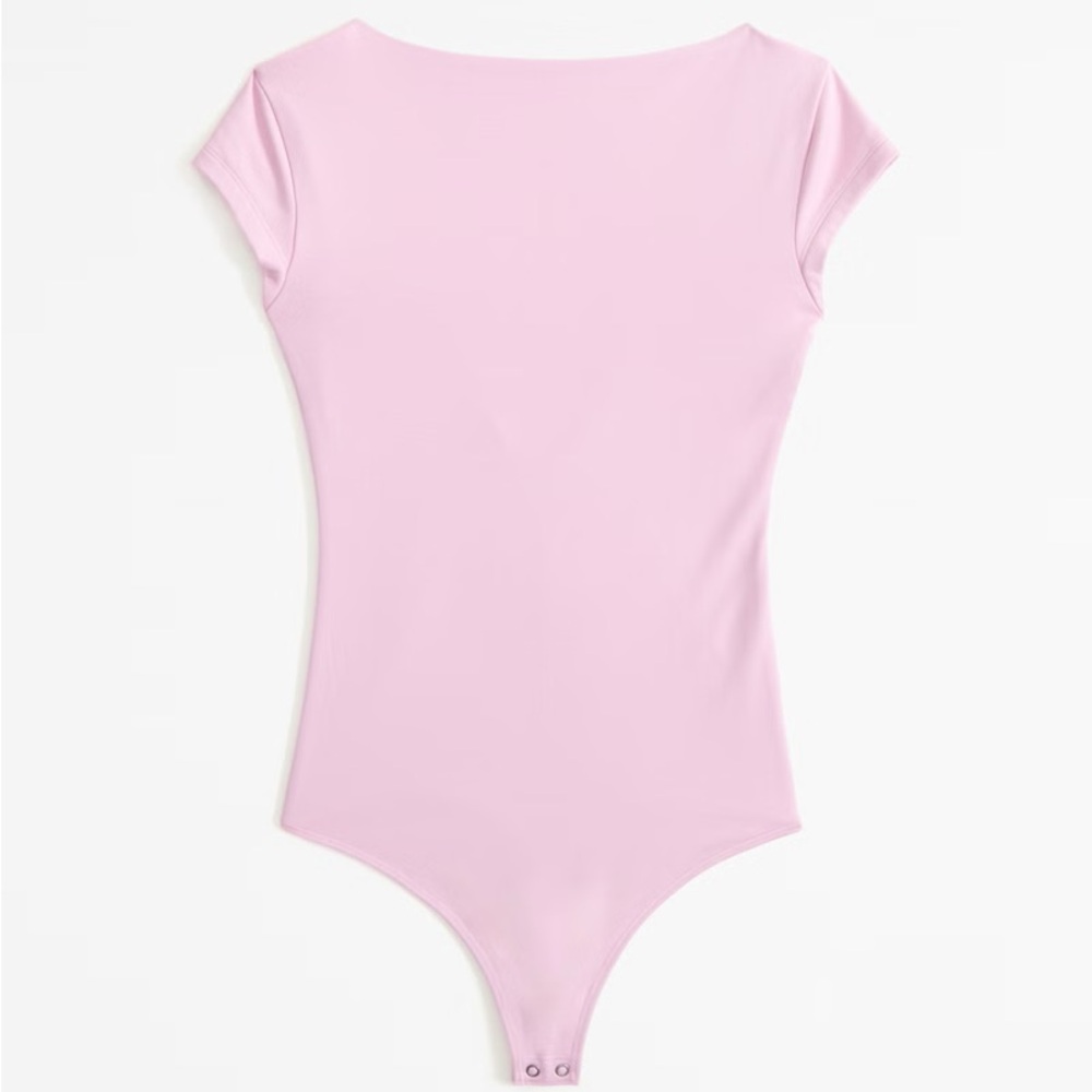 Pink open back bodysuit